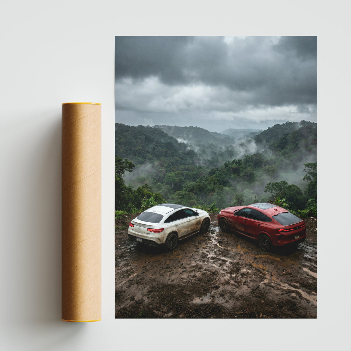 PLAKAT BMW X6M | MERCEDES AMG COUPE