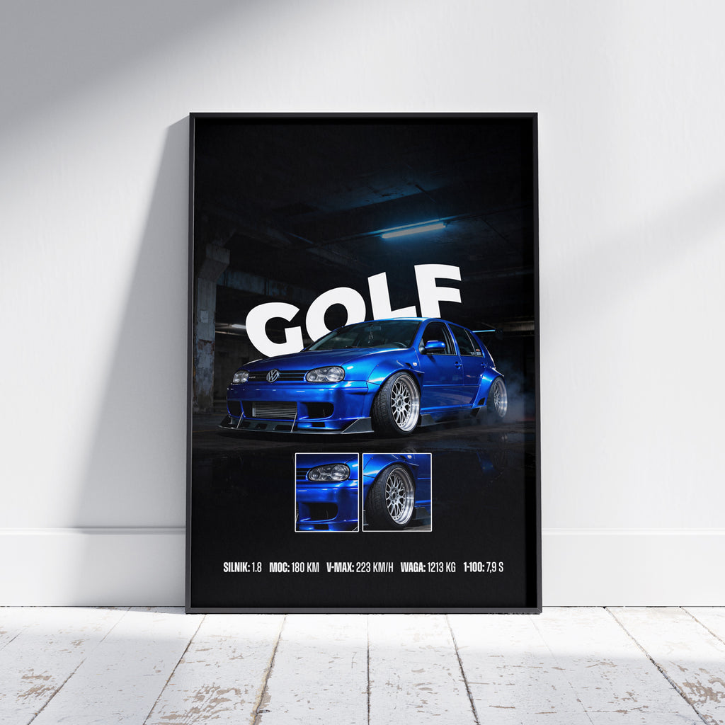 PLAKAT VOLKSWAGEN GOLF 4
